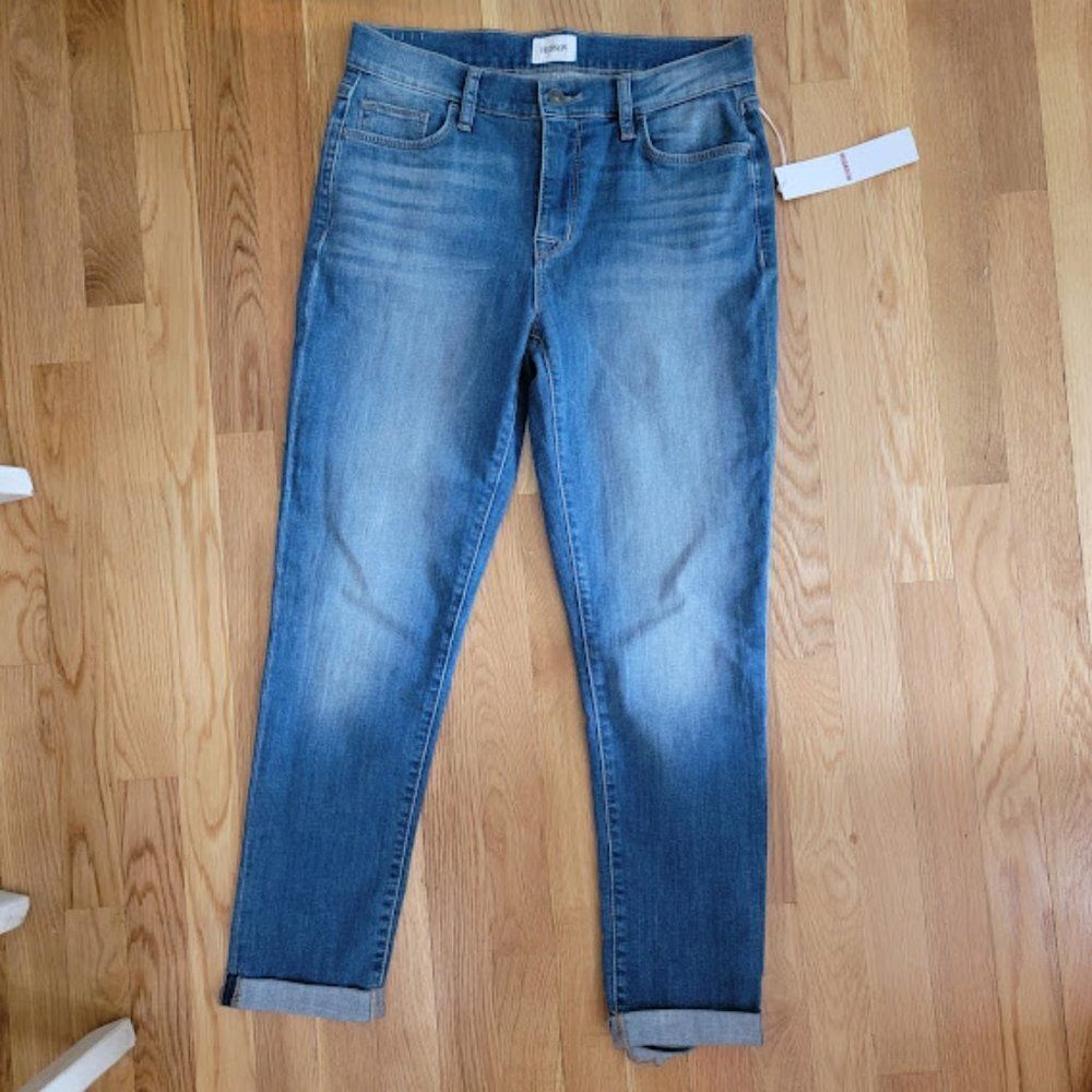 Hudson Jeans Natalie Midrise Slim Boyfriend Blue Jeans Size 26 - Picture 6 of 15